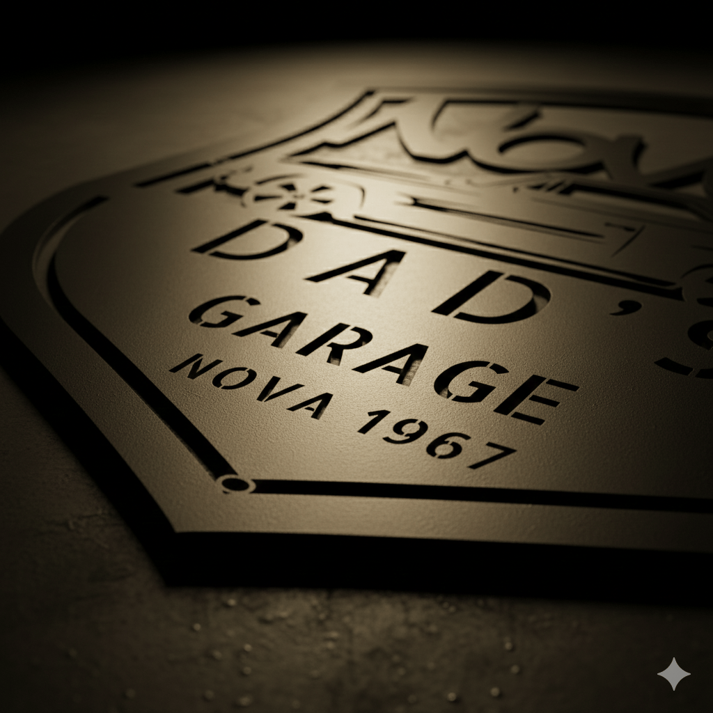 1967 Chevy Nova Garage Sign – Personalized Classic Car Metal Wall Art