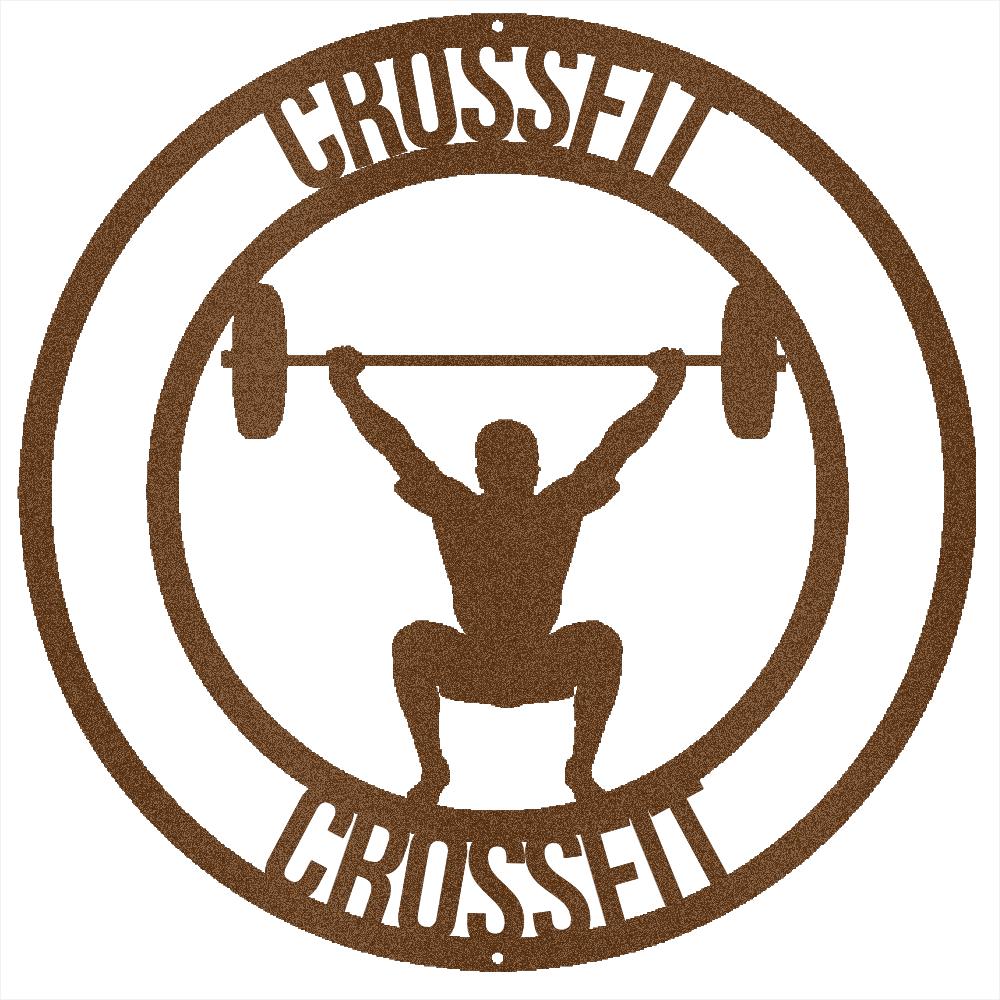 Copper / 12 Custom Crossfit Sign Monogram
