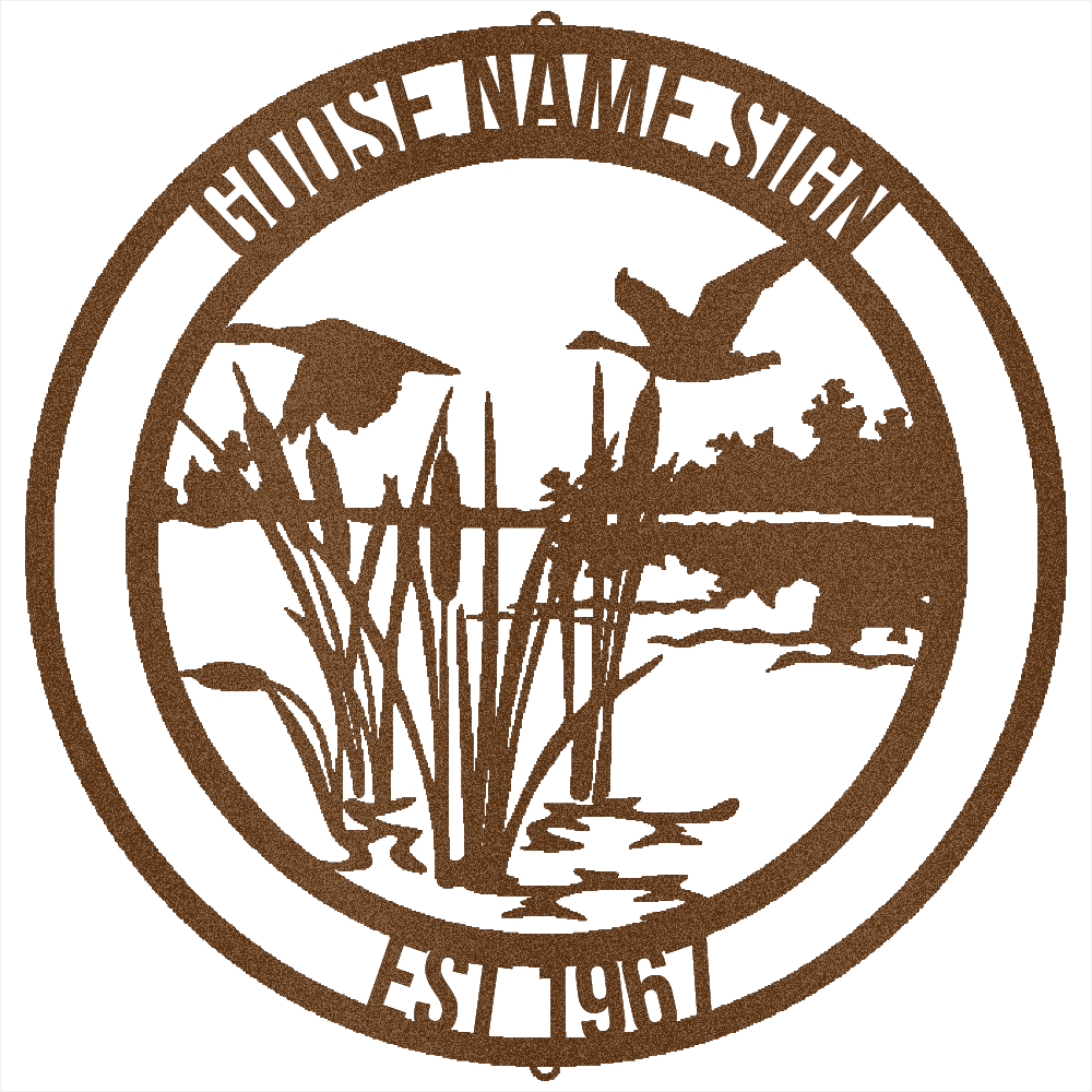 Copper / 12 GOOSE NAME SIGN