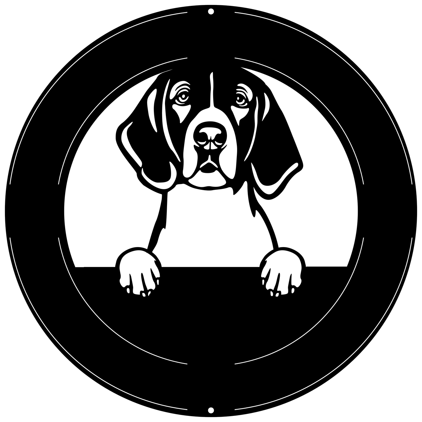 Wall Art American Foxhound Dog Sign -