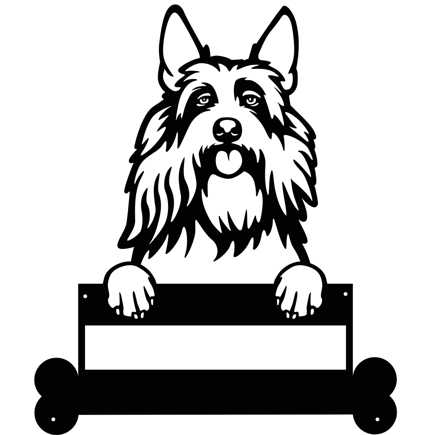 Wall Art BERGER PICARDS Dog Name Sign