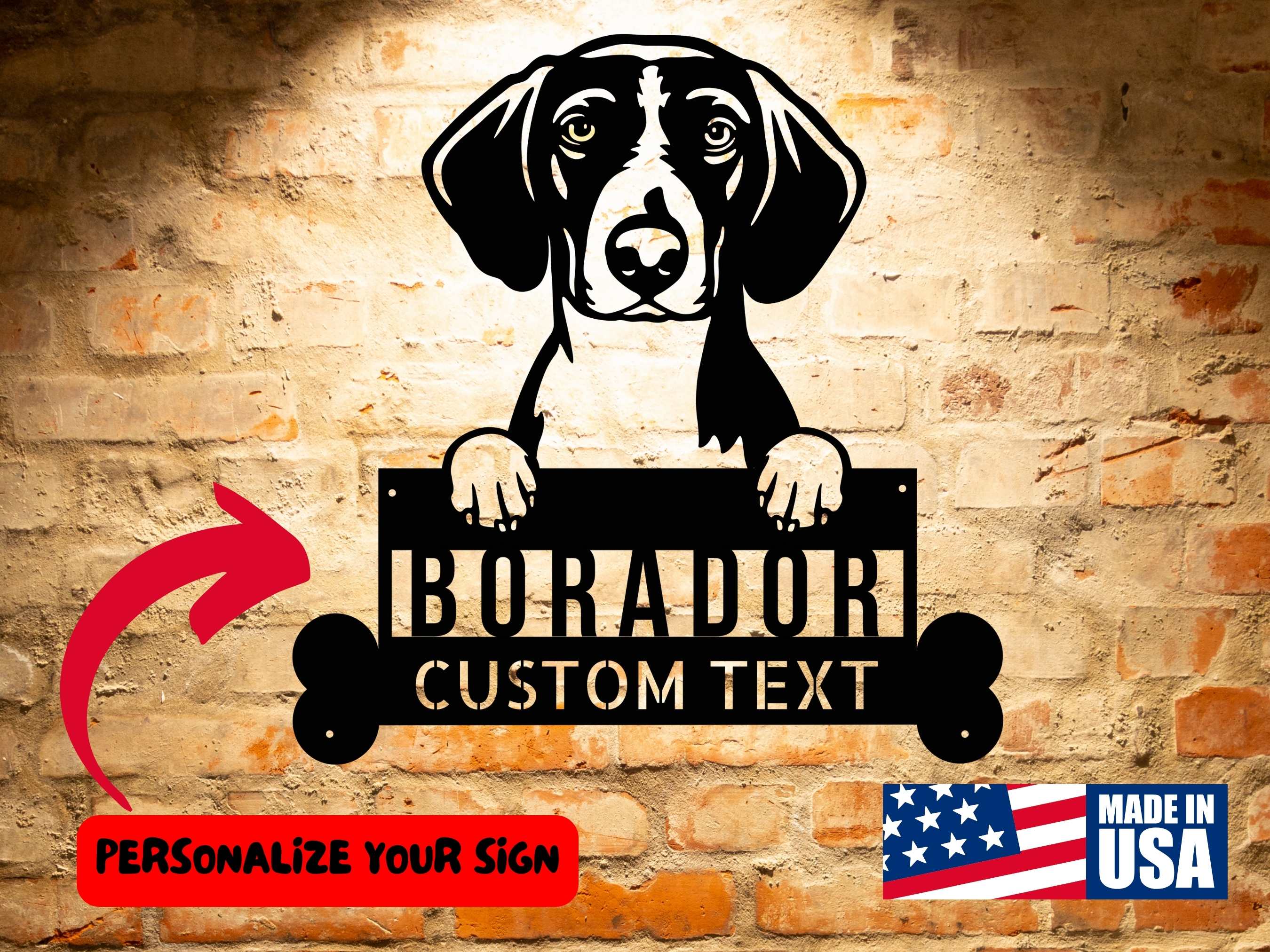Borador Dog Name Sign – leavesdesign