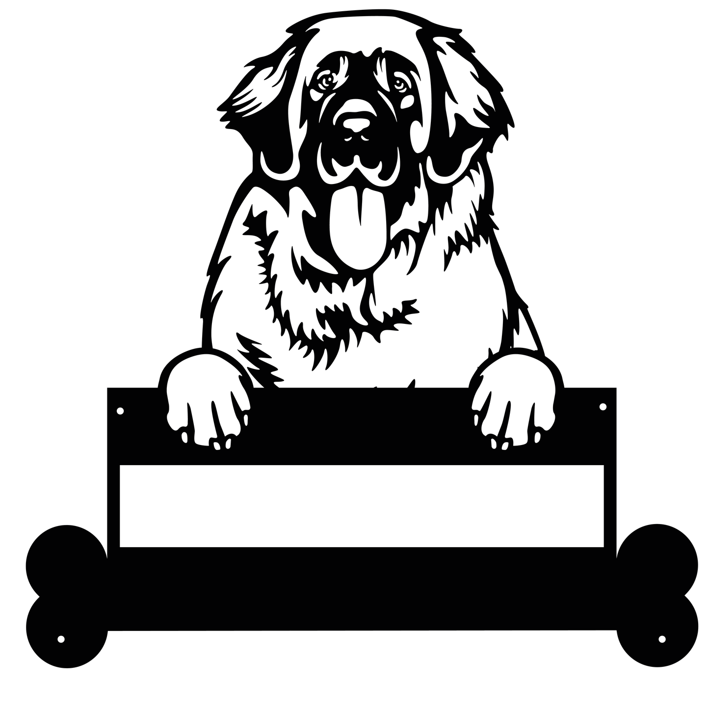 Wall Art Leonberger Dog Name Sign