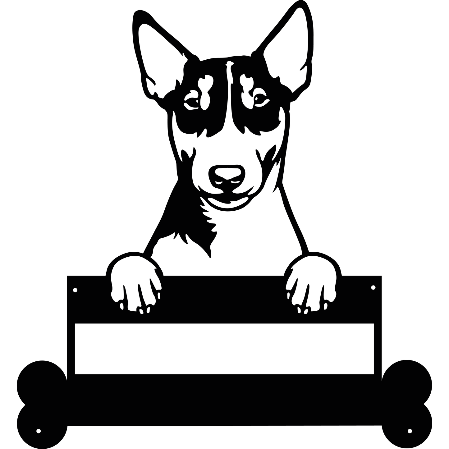 Wall Art Miniature Bull Terriers Dog Sign