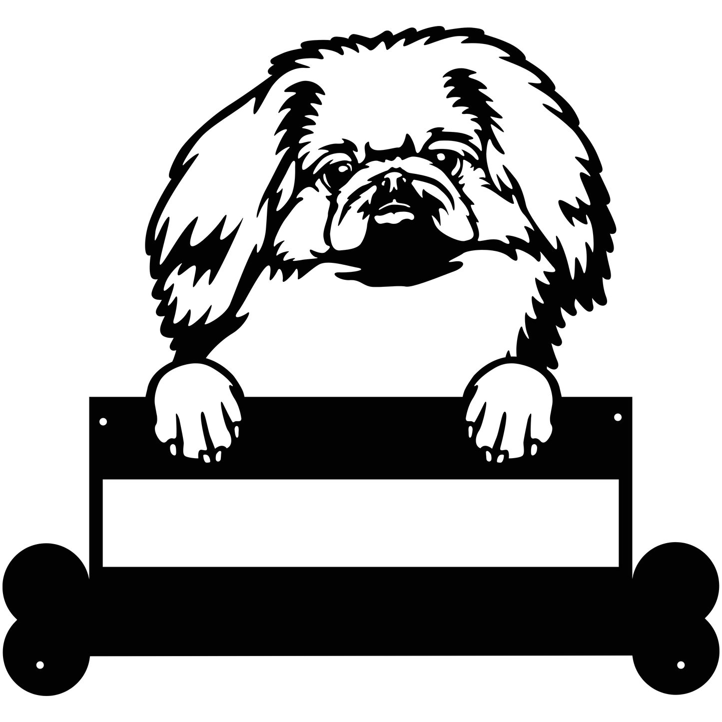 Wall Art Pekingese Dog Sign