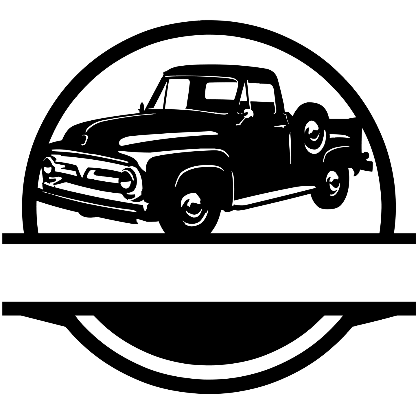 Wall Art PERSONALIZE CAR SIGN - Garage Ford-F-100 Established Date 1953-1956