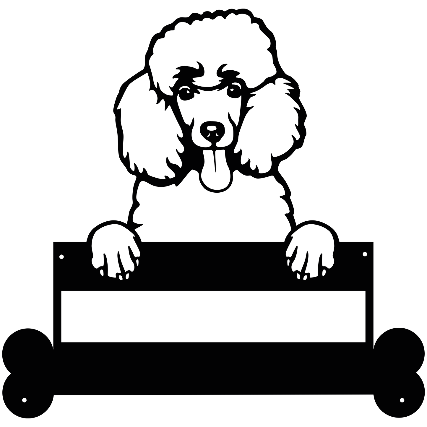 Wall Art Poodle Dog Sign