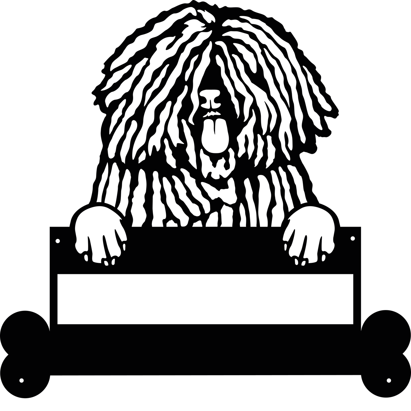 Wall Art Puli Dog Sign