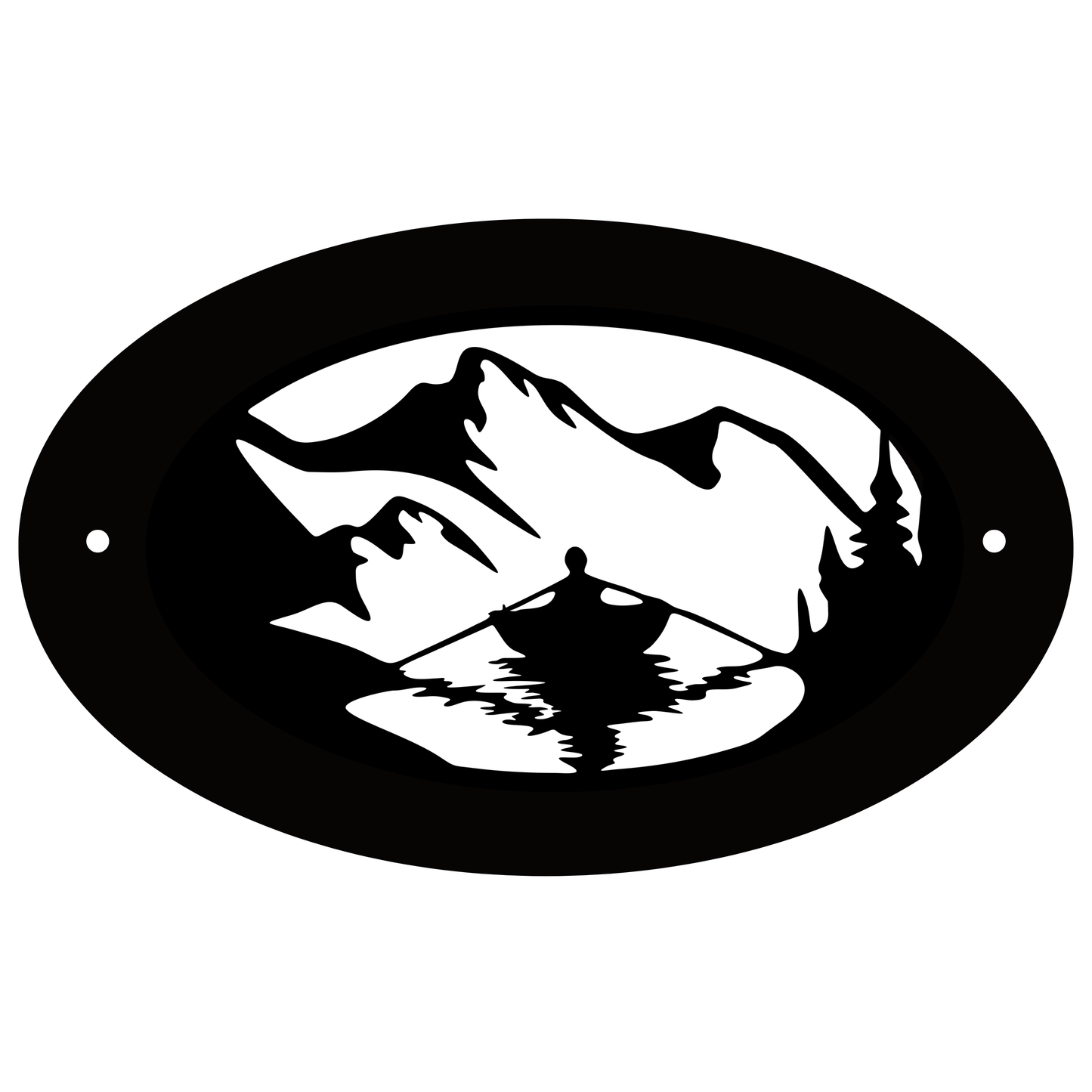 Wall Art ROWING BOAT SIGN - Custom Rowing Boat Sign Steel Monogram Wall Decor