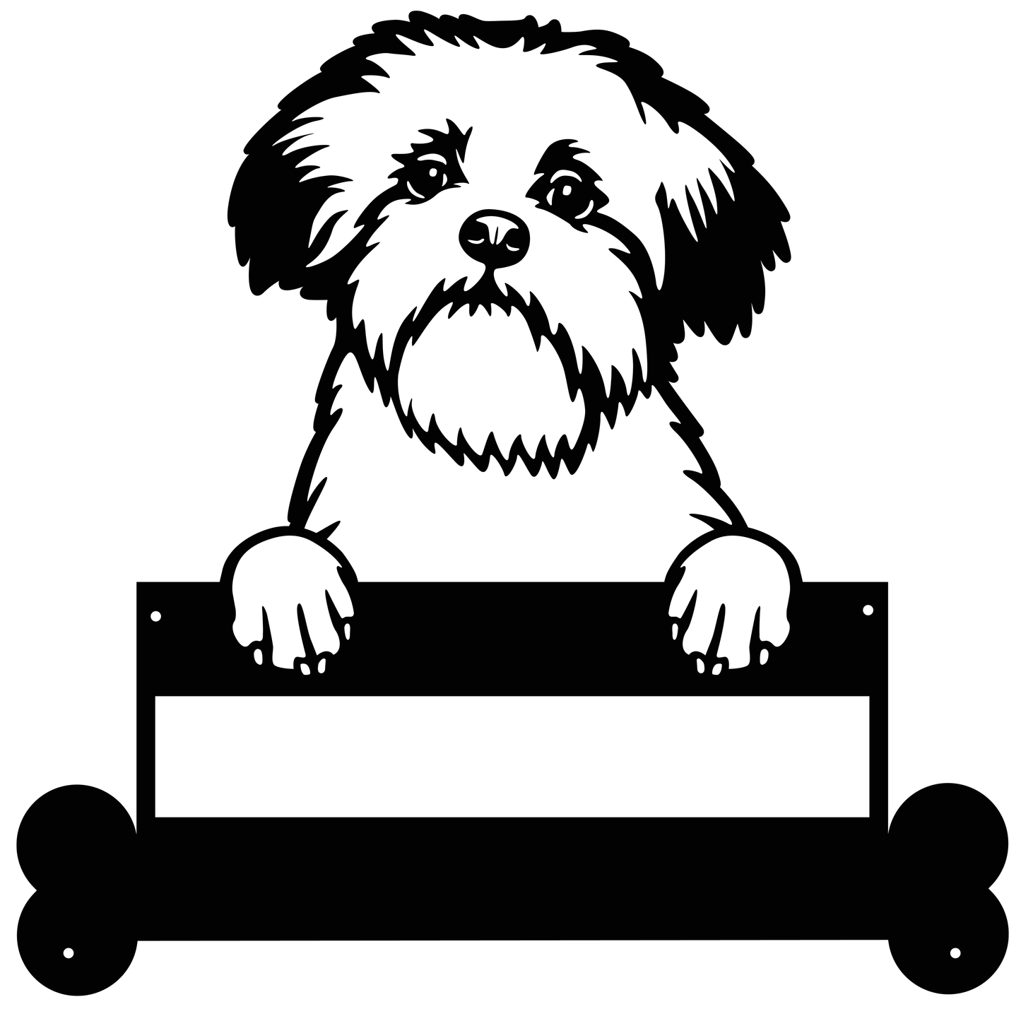 Wall Art Unique Lowchen Dog Name Sign