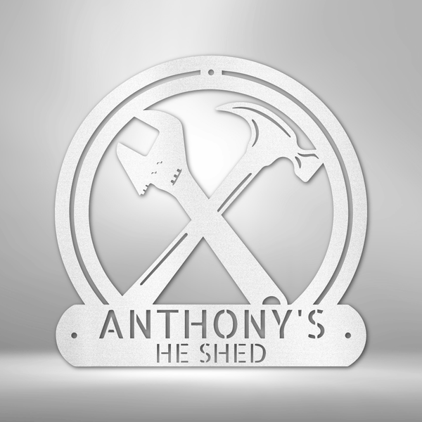 Anthony's PERSONALIZED Crafty Monogram - Durable Steel Sign.