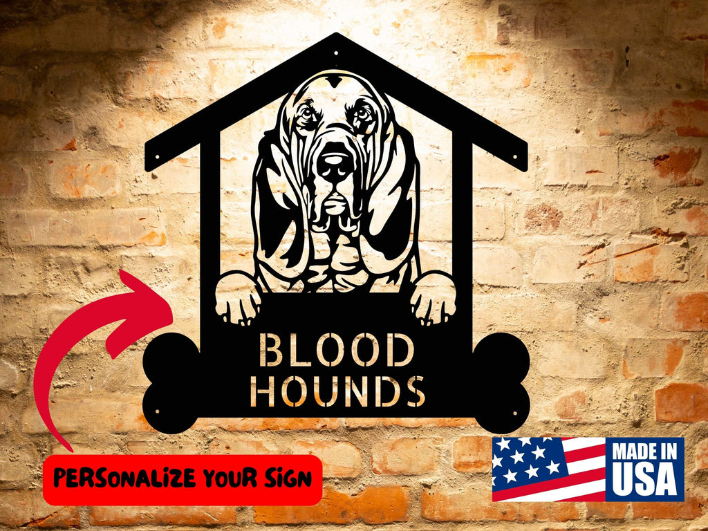 Personalized Bloodhound Gift - The Perfect Wall Accent for Bloodhound Lovers.