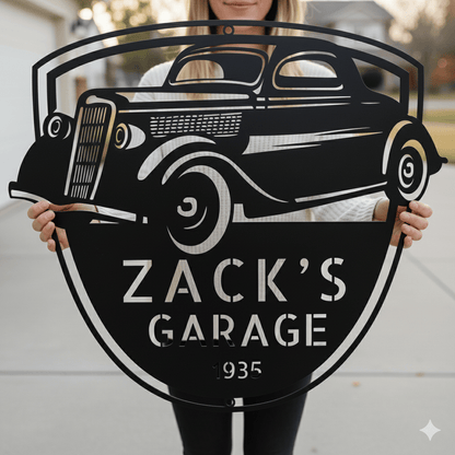 1935 Ford Coupe Garage Sign