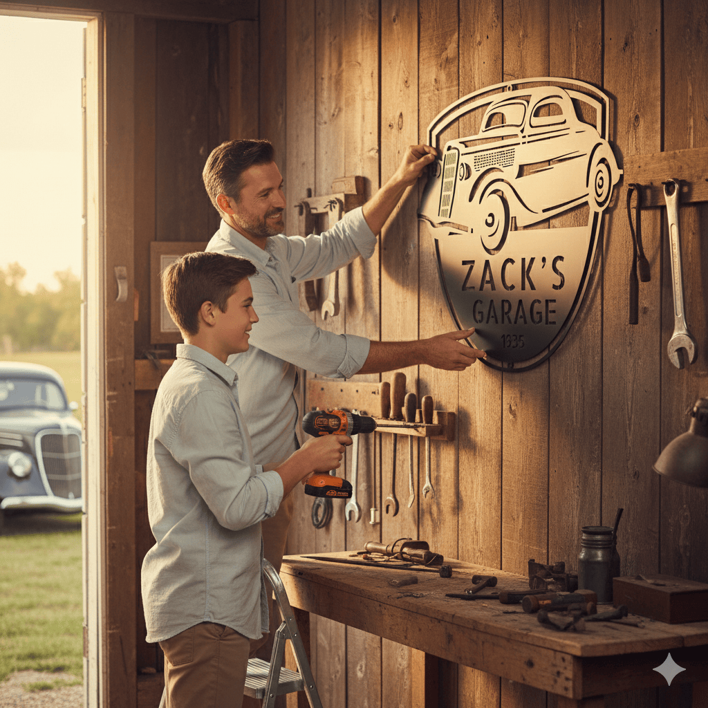 1935 Ford Coupe Garage Sign