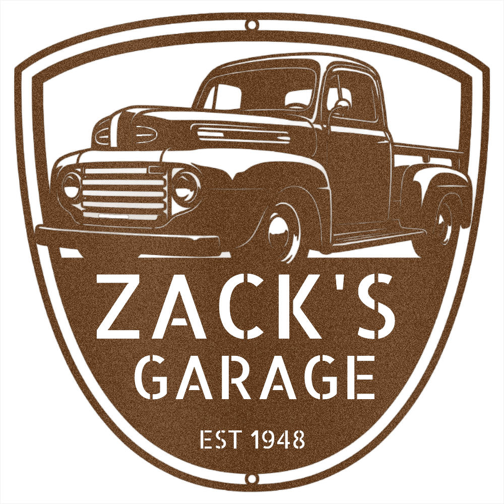 Copper / 12 1948–1952 Ford F-100 Garage Sign