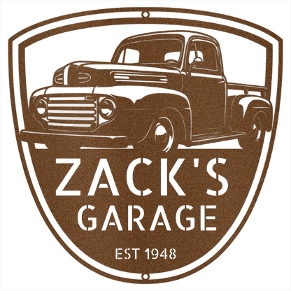 Copper / 12 1948–1952 Ford F-100 Garage Sign