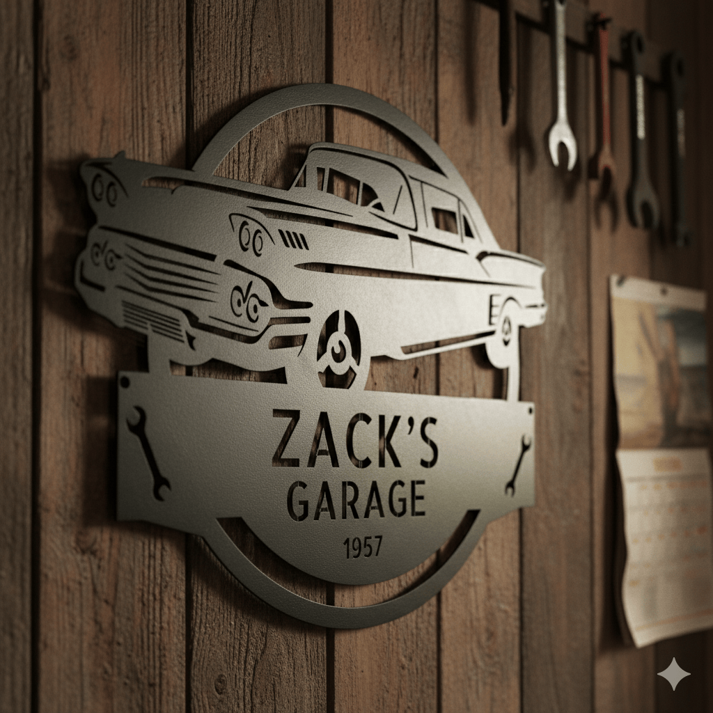 1958 Chevrolet Impala Garage Sign