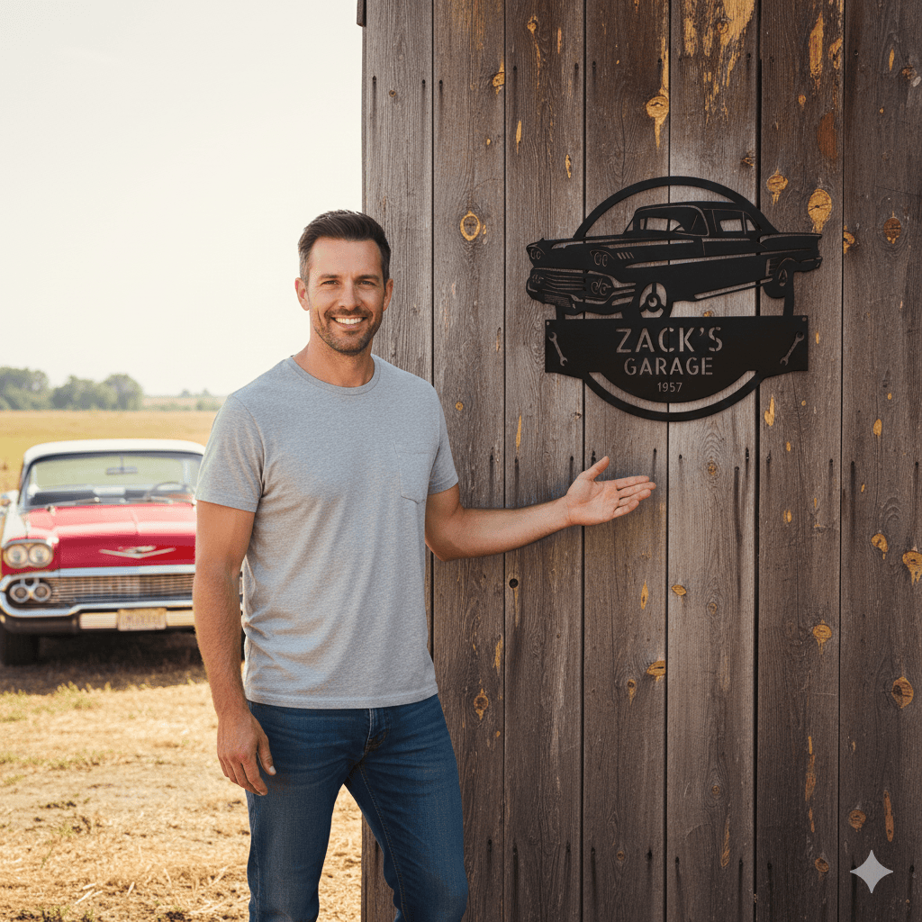 1958 Chevrolet Impala Garage Sign