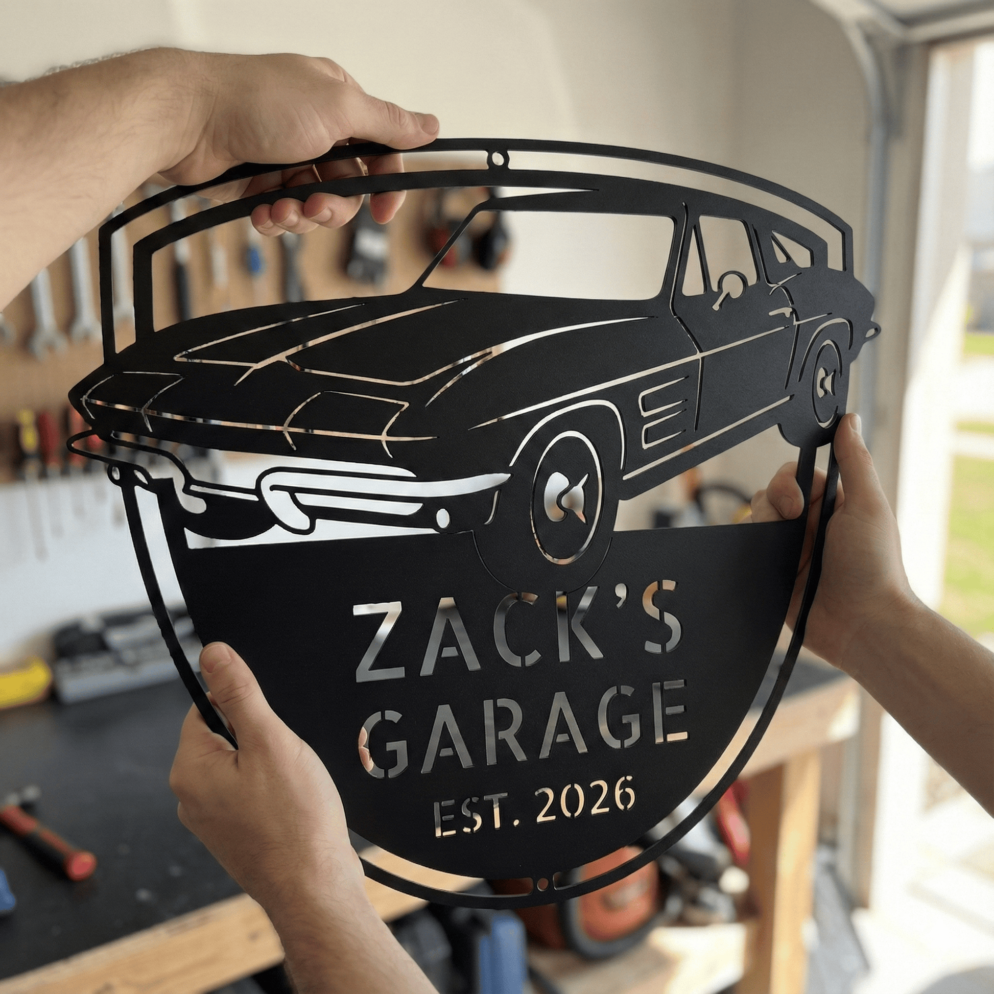 1963 Corvette Stingray Garage Sign