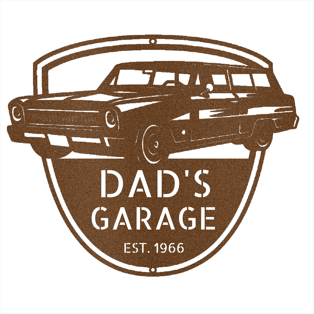 Copper / 12 1966 Nova Wagon Garage Sign