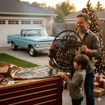 1967-72 Ford F-100 Garage Sign – Personalized Pickup Metal Wall Art