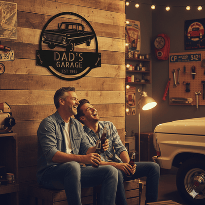 1967-72 Ford F-100 Garage Sign – Personalized Pickup Metal Wall Art