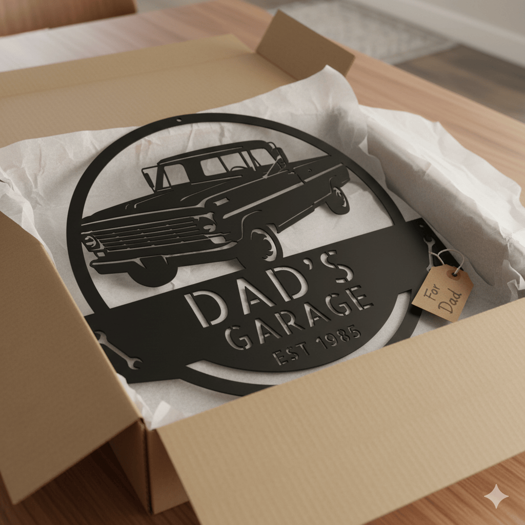 1967-72 Ford F-100 Garage Sign – Personalized Pickup Metal Wall Art