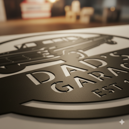 Wall Art CUSTOMIZE CAR SIGN - Car Garage Ford F-100 1967-1972 Monogram Wall Art