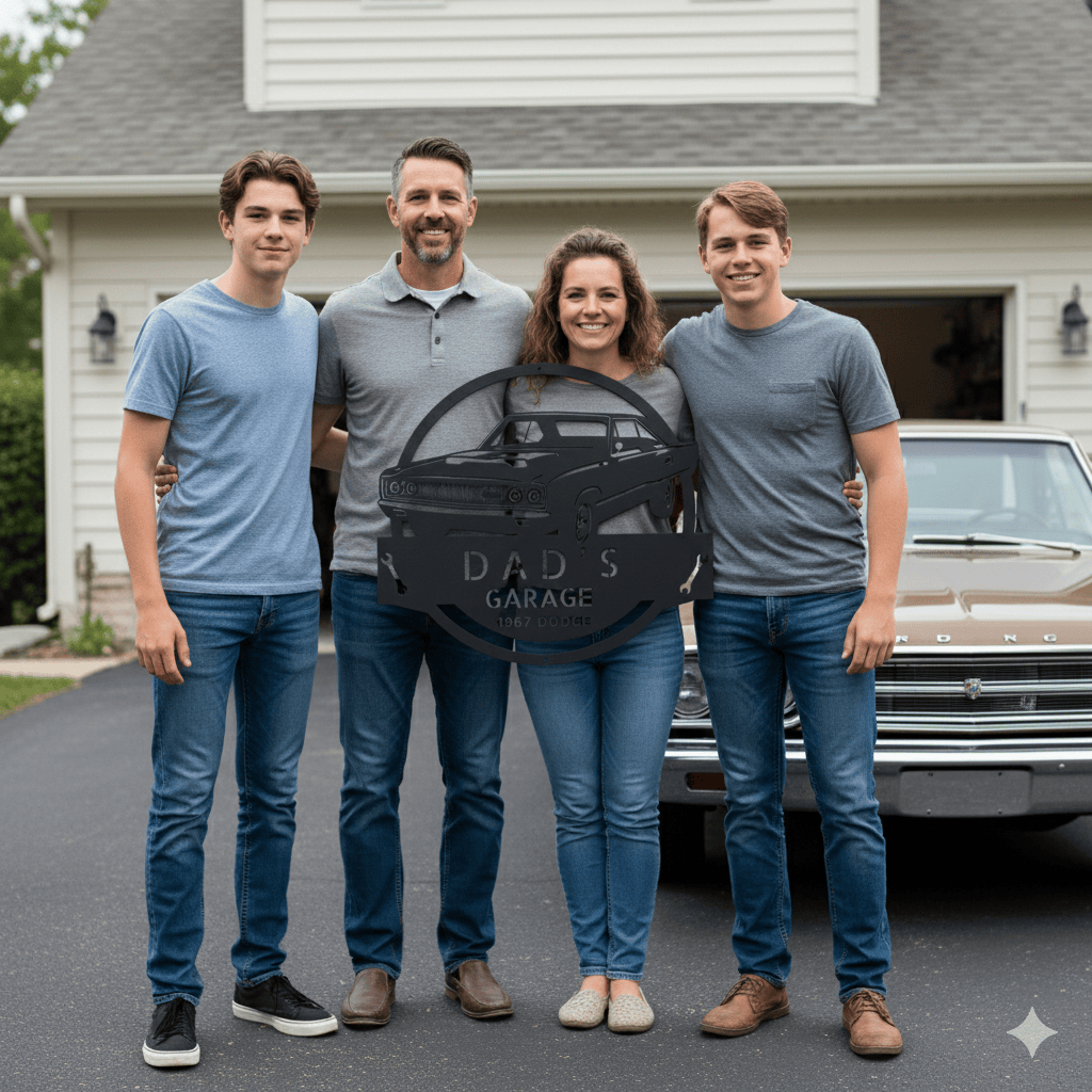 1967 Dodge Garage Sign – Custom Metal Shop Wall Art for Dad’s Garage