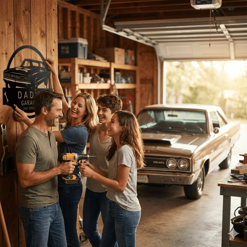 1967 Dodge Garage Sign – Custom Metal Shop Wall Art for Dad’s Garage
