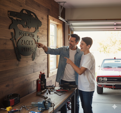 Wall Art Charger 1967 Steel Monogram Wall Art