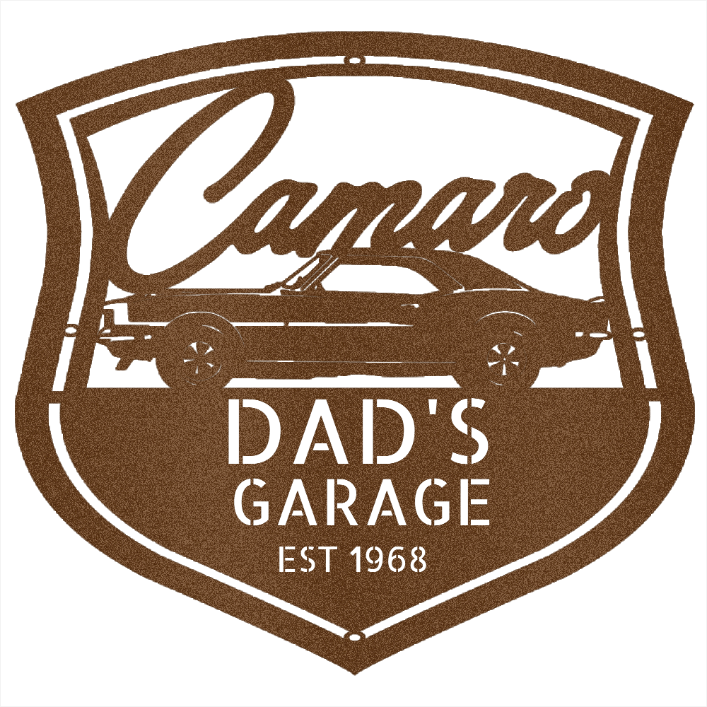 Copper / 12 1968 Camaro Z28 Garage Sign