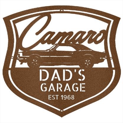 Copper / 12 1968 Camaro Z28 Garage Sign