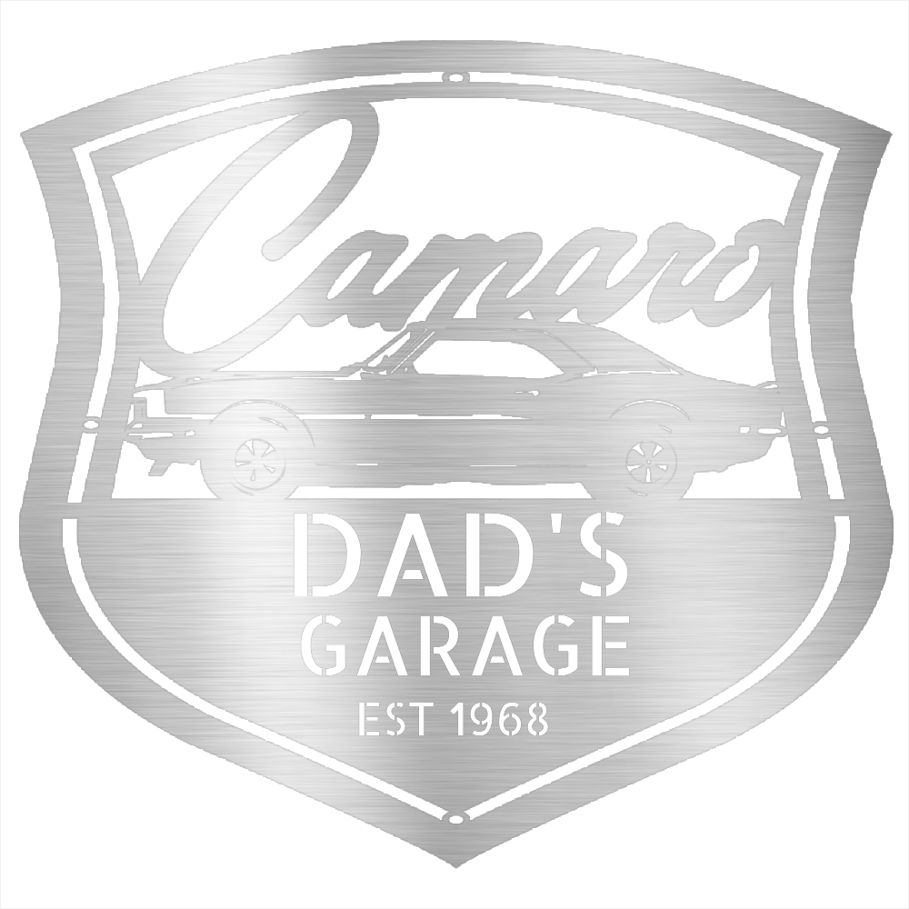 Silver / 12 1968 Camaro Z28 Garage Sign