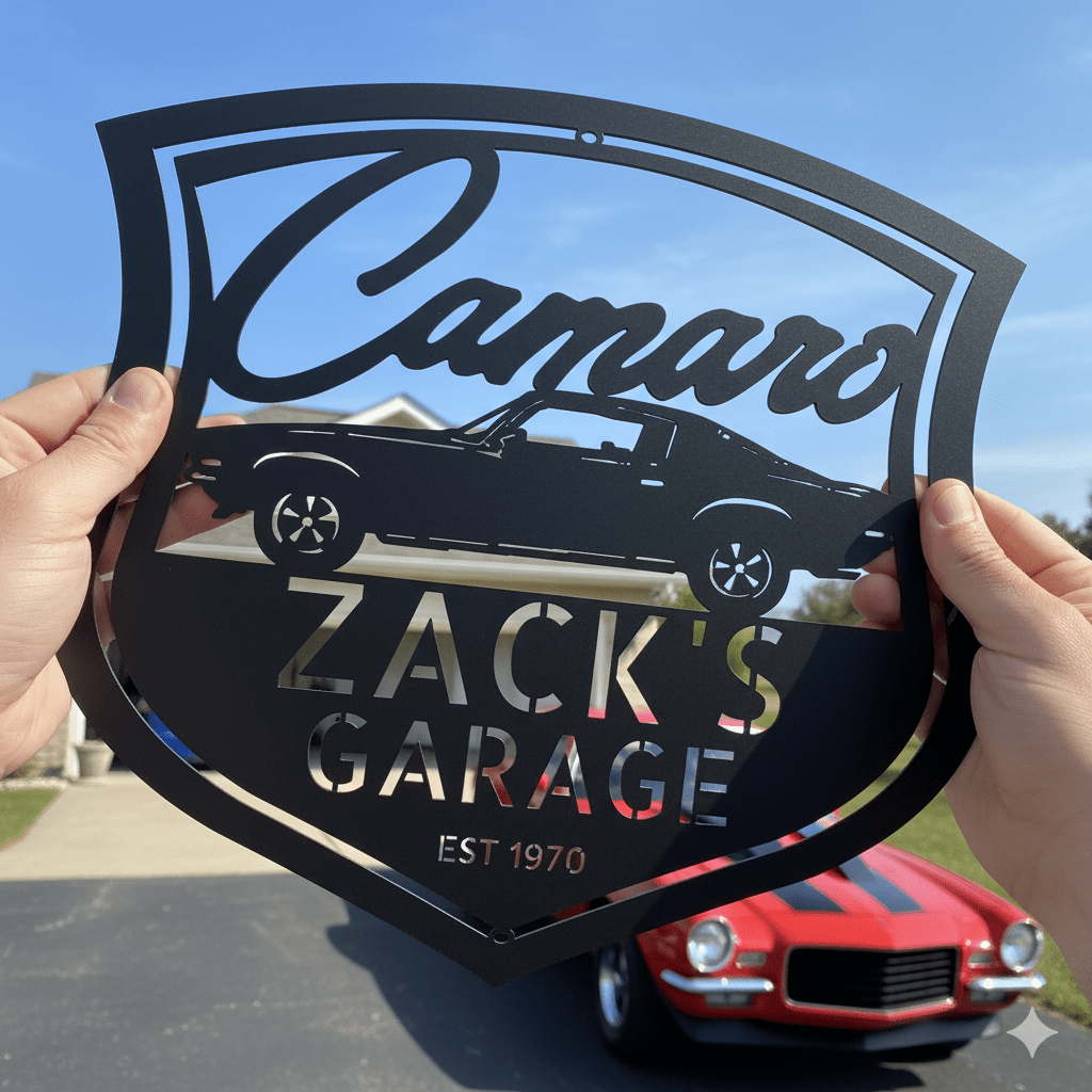 1970 Camaro Metal Sign – Personalized Vintage Muscle Car Garage Wall Art