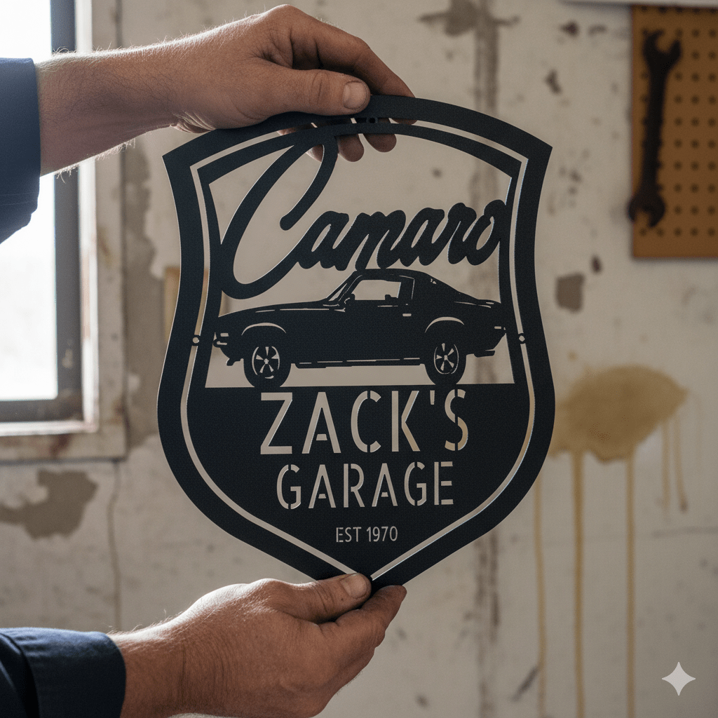 1970 Camaro Metal Sign – Personalized Vintage Muscle Car Garage Wall Art