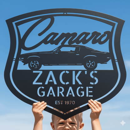 1970 Camaro Metal Sign – Personalized Vintage Muscle Car Garage Wall Art