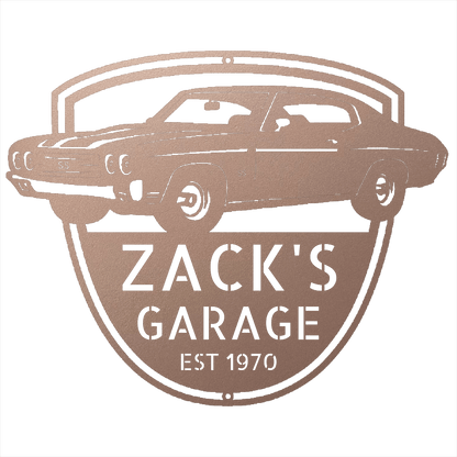 Rose / 12 1970 Chevelle SS Garage Sign