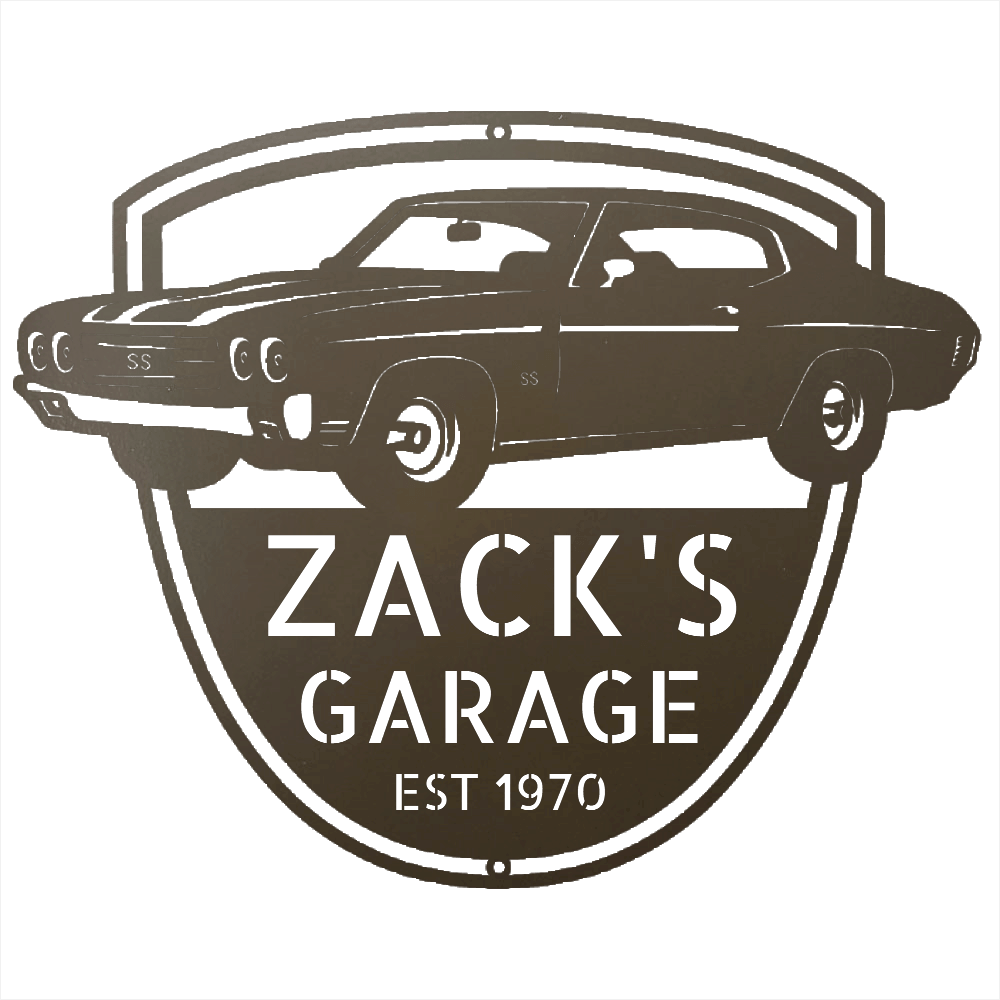 Stone / 12 1970 Chevelle SS Garage Sign