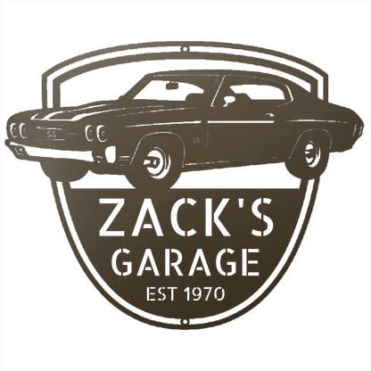 Stone / 12 1970 Chevelle SS Garage Sign