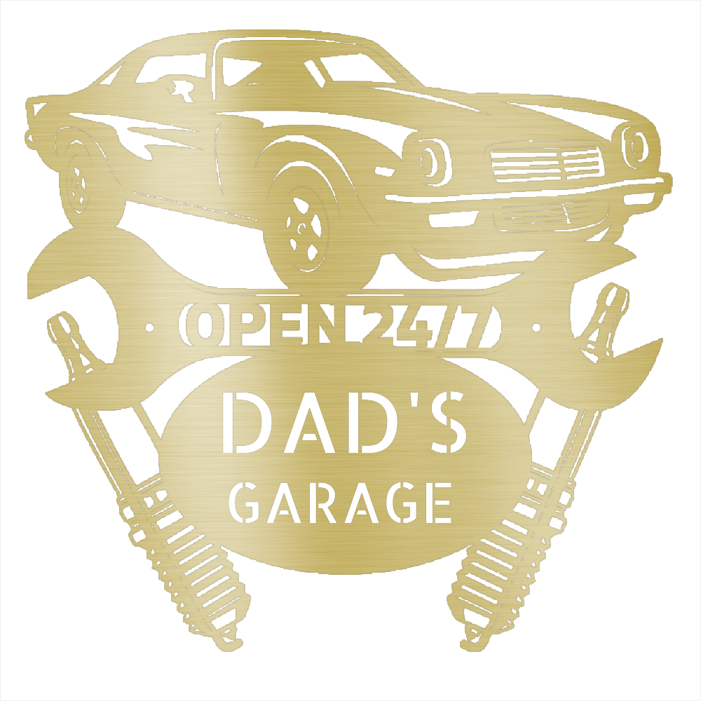 Gold / 12 1971 Camaro Garage Sign