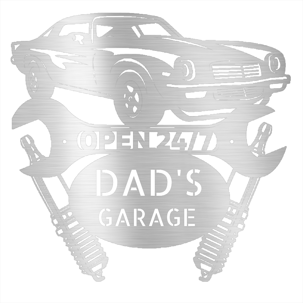Silver / 12 1971 Camaro Garage Sign