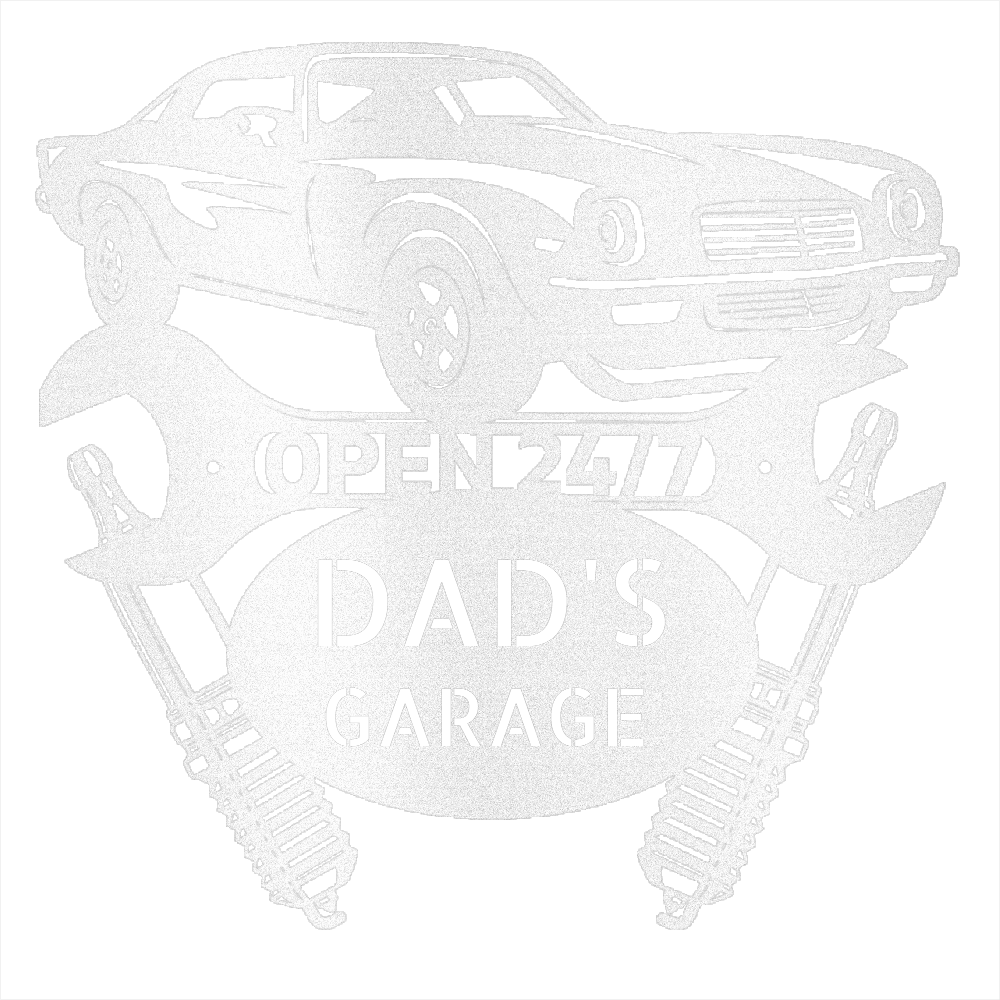 White / 12 1971 Camaro Garage Sign
