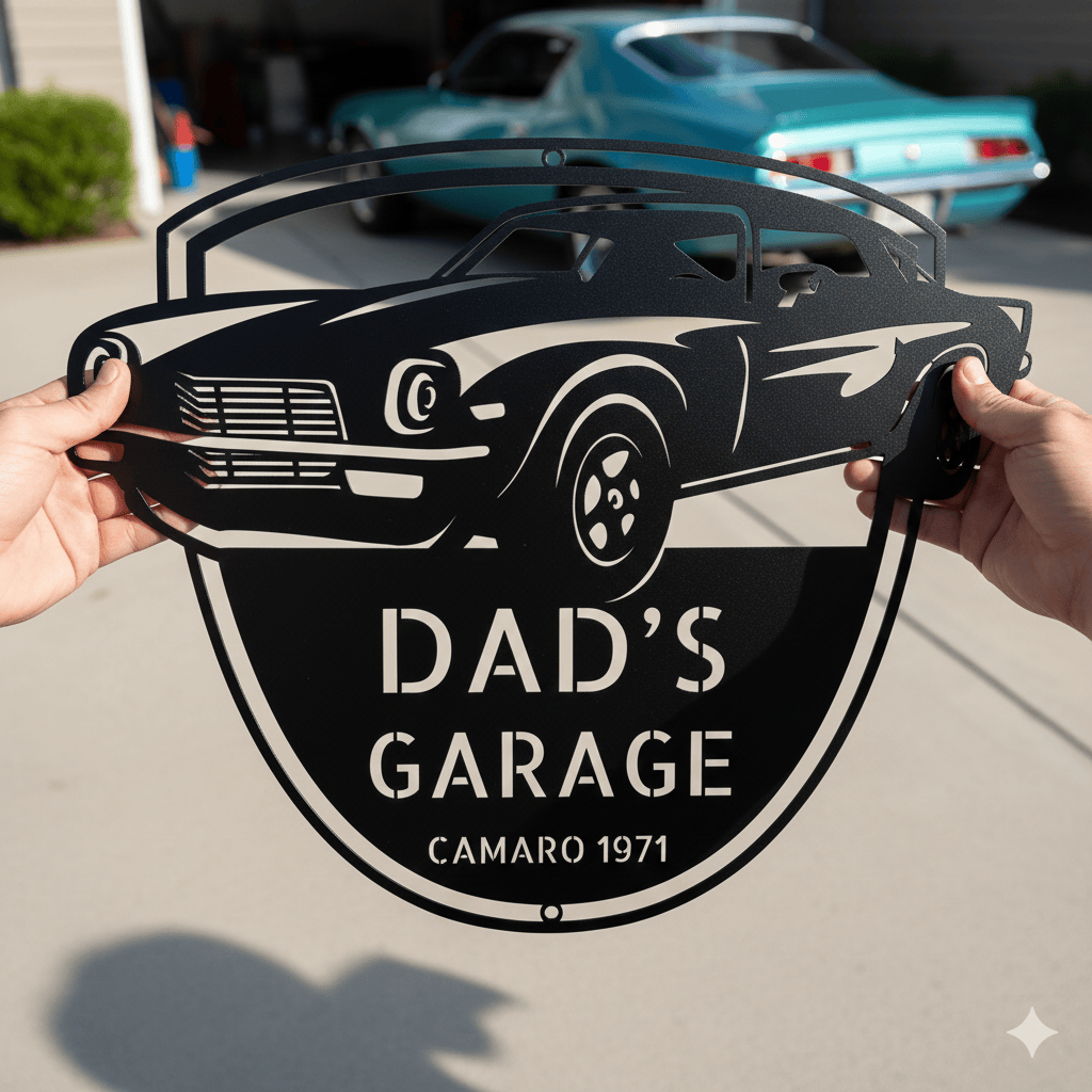 1971 Camaro Open 24/7 Garage Sign