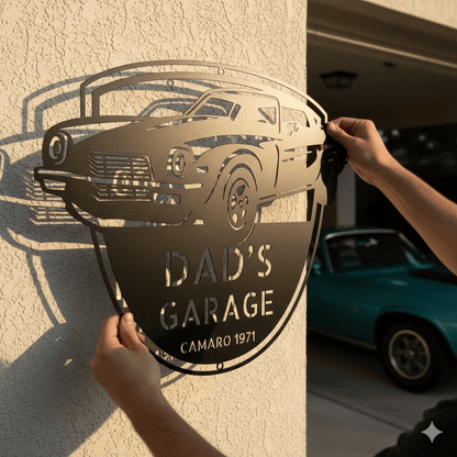 1971 Camaro Open 24/7 Garage Sign