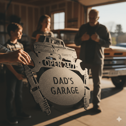 1972 Chevy C10 Truck Metal Sign – Personalized Garage Wall Art for Pickup Lovers & Vintage Truck Owners