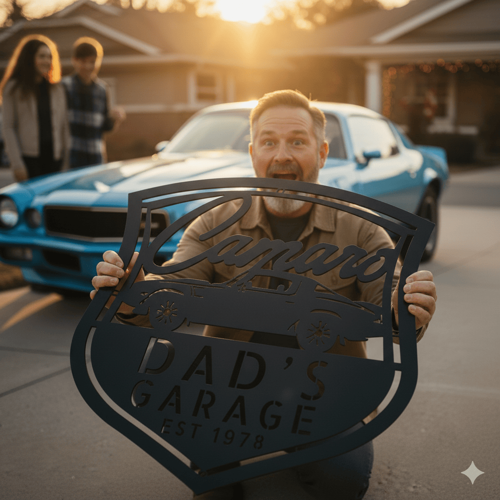 1978 Camaro Z28 Metal Sign – Personalized Dad’s Garage Wall Art