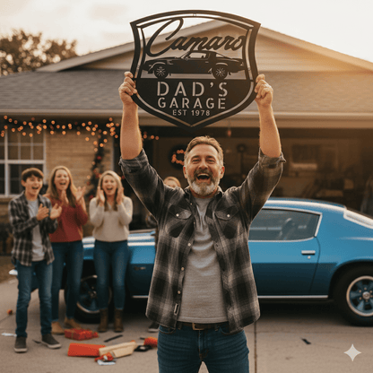 1978 Camaro Z28 Metal Sign – Personalized Dad’s Garage Wall Art