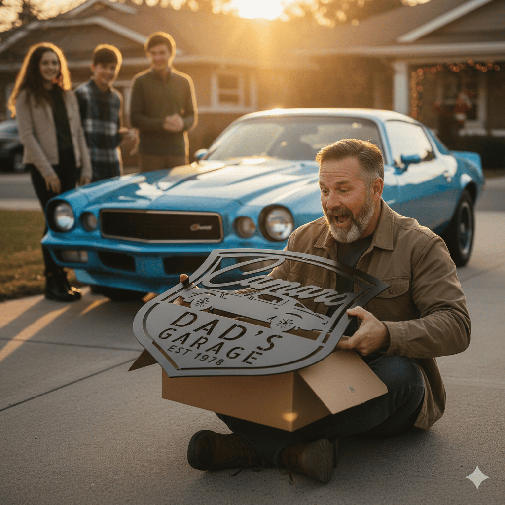 1978 Camaro Z28 Metal Sign – Personalized Dad’s Garage Wall Art