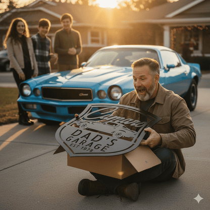 1978 Camaro Z28 Metal Sign – Personalized Dad’s Garage Wall Art